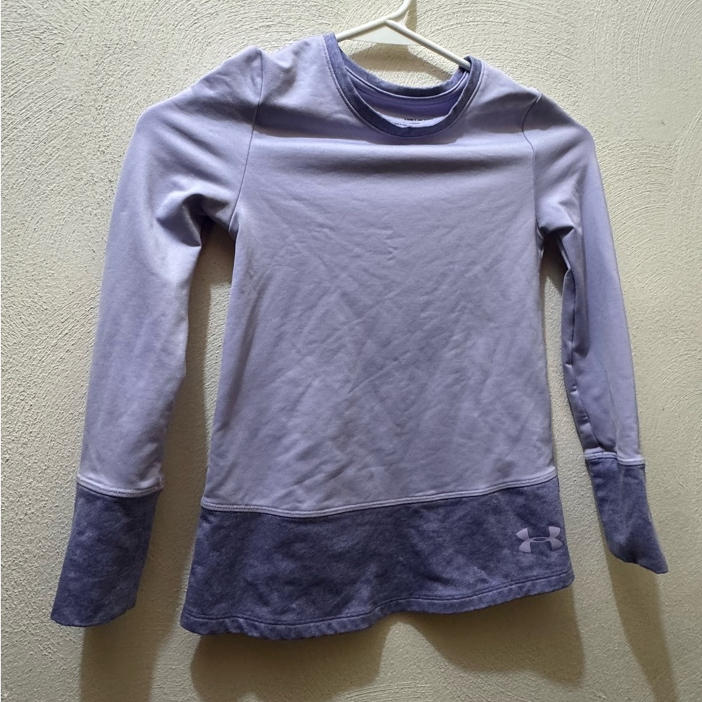 Under Armour Youth Small‎ ColdGear Long Sleeve Purple Athletic Top